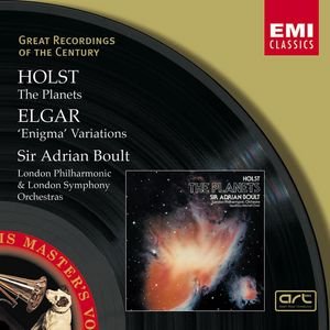 Изображение для 'Elgar : Enigma Variations/Holst : The Planets/Sir Adrian Boult'