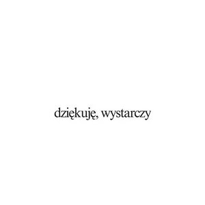 dziękuję, wystarczy