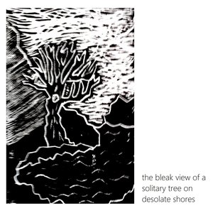 the bleak view of a solitary tree on desolate shores