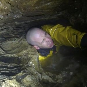 breakdown in a cave