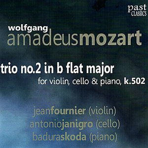 “Mozart: Trio No. 2 in B Flat Major for Violin, Cello & Piano, K. 502”的封面