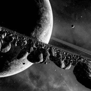 The Debris of a Broken Planet Aligns Itself into Exquisite Rings