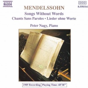 Image pour 'MENDELSSOHN: Songs without Words, Vol. 1'