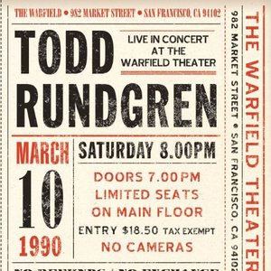 Live at The Warfield Theater San Francisco: March 10th 1990