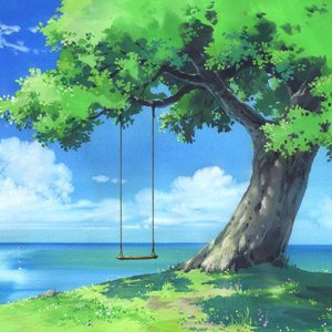 under the trees