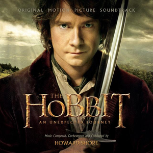 The album artwork of The Hobbit soundtrack by Howard Shore.