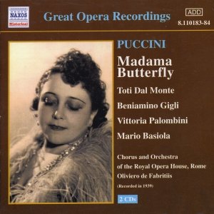 Bild für 'PUCCINI: Madama Butterfly (Gigli, Dal Monte) (1939)'