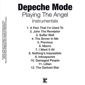 Image for 'Playing the Angel: Instrumentals'