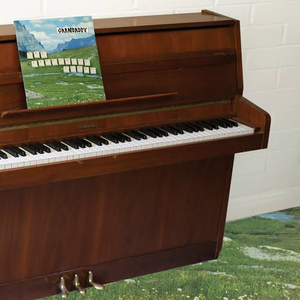 The Sophtware Slump ….. on a wooden piano cover