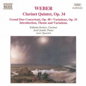 “WEBER: Clarinet Quintet, Op. 34 / Grand Duo Concertant”的封面