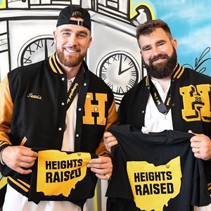 Image for 'New Heights with Jason and Travis Kelce'