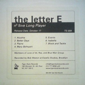 The Letter E photo provided by Last.fm