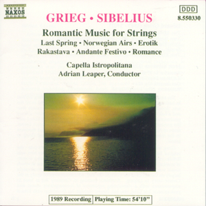 Romantic Music for Strings cover
