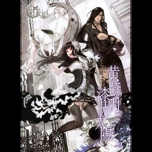 黄昏の月と漆黒の太陽