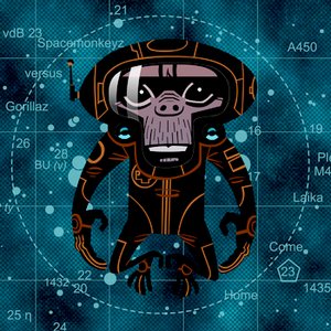 “Spacemonkeyz Vs. Gorillaz: Laika Come Home”的封面