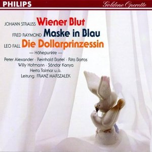 Wiener Blut - Maske in Blau - Die Dollarprinzessin