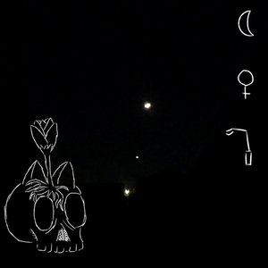 moon, venus, lamp post