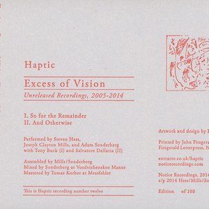 Excess of Vision: Unreleased Recordings, 2005-2014