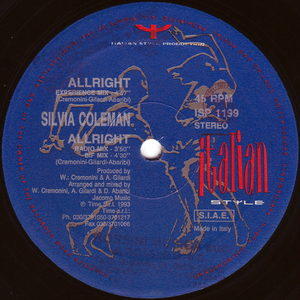 Silvia Coleman - Allright - Zortam Music