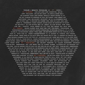 Negativ psykologi #1