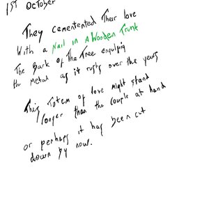 Nail in a wooden trunk - Single