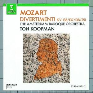 Bild für 'Mozart : Divertimenti K136, K137, K138 & K251'