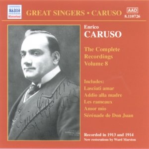 Image pour 'CARUSO, Enrico: Complete Recordings, Vol.  8 (1913-1914)'