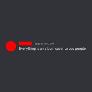 Everything Is An Album Cover To You People