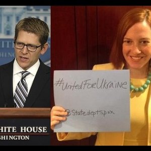 Image for 'Jay Carney & Jen Psaki'