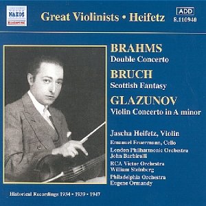 Imagem de 'BRAHMS / GLAZUNOV: Violin Concertos (Heifetz) (1934, 1939)'