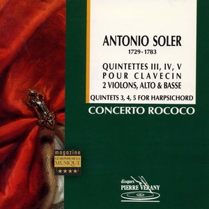 Soler : Quintettes pour  clavecin, 2 violons, alto & basse, vol.1