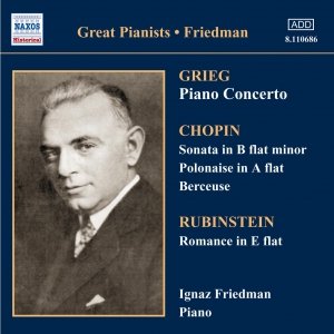 Image for 'GRIEG: Piano Concerto / CHOPIN: Sonata in B Flat Minor (Friedman) (1927-1928)'