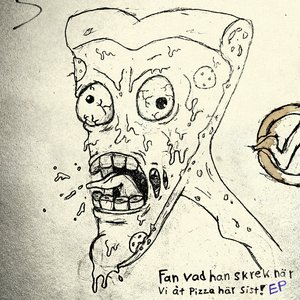 Fan vad han skrek när vi åt pizza här sist!