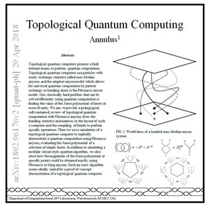 Topological Quantum Computing