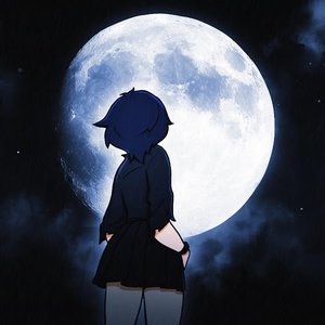 青い