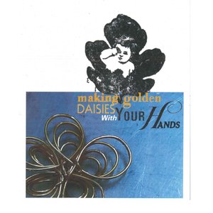 making golden daisies with your hands
