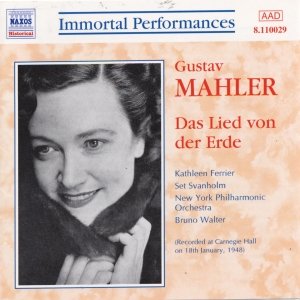 MAHLER: Das Lied von der Erde (Ferrier / Svanholm) (1948)