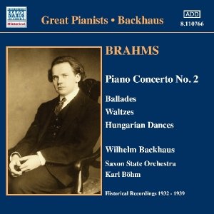 BRAHMS: Piano Concerto No. 2 / Waltzes, Op. 39 (Backhaus) (1932-1939)