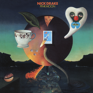 The album artwork of Pink Moon by Nick Drake.