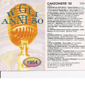 Canzoniere ' 54 - Canzoni Originali del 1954