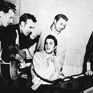 'Johnny Cash, Elvis Presley, Jerry Lee Lewis and Carl Perkins' için resim