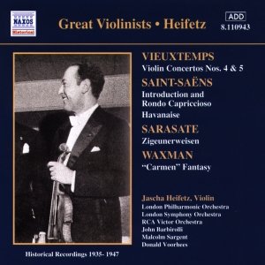 Imagem de 'VIEUXTEMPS: Violin Concertos Nos. 4 and 5 (Heifetz) (1935-1947)'