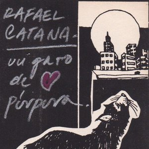 Un gato de corazón púrpura
