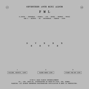 “SEVENTEEN 10th Mini Album 'FML'”的封面