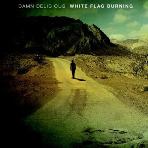 White flag burning