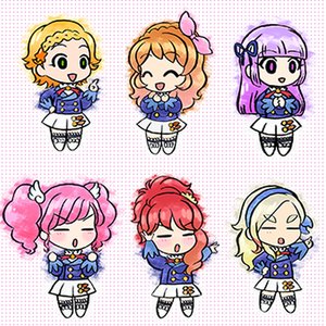 るか・もな・みき・みほ・ななせ・かな from AIKATSU☆STARS! with 大空あかり (下地紫野) 的头像