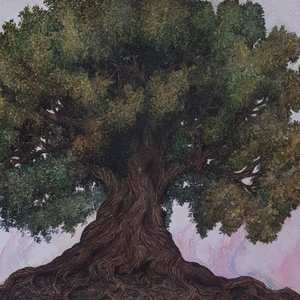 Under a tree
