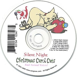 “Silent Night Christmas Music For Cat Lovers”的封面