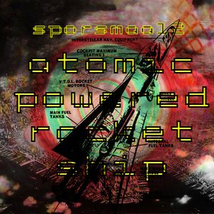 “atomic powered rocket ship”的封面