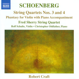 String Quartets Nos. 3 and 4 / Phantasy for Violin with Piano Accompaniment (Fred Sherry String Quartet feat. Rolf Schulte, Violin; Christopher Oldfather, Piano) cover